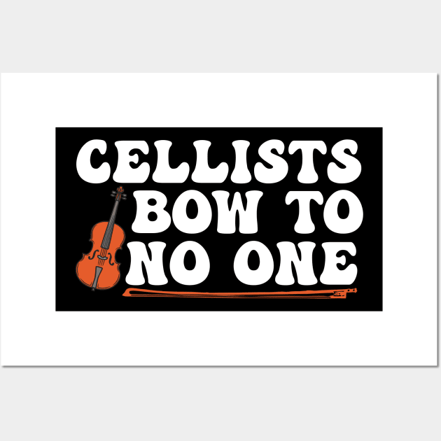 Funny Cello Player Quote Wall Art by The Jumping Cart